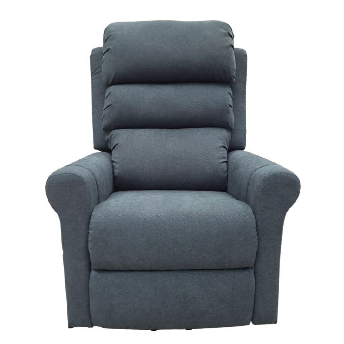 Sillón reclinable reposet con sistema de masaje y calor en color Azul Navy