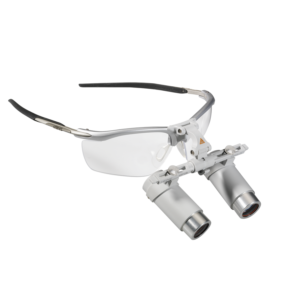 Kit de lupas binoculares HRP 3.5x 420mm on i-View + S-FRAME con soporte de lupas girable