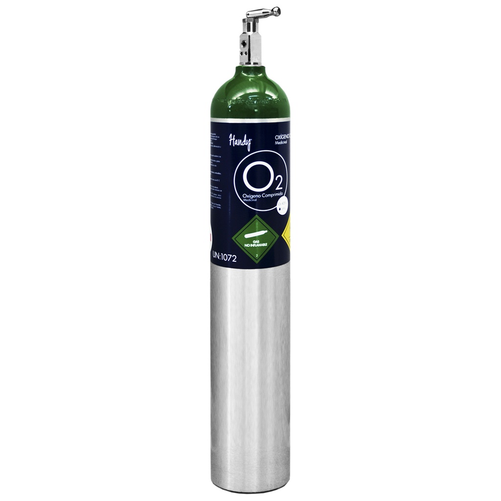 Tanque para oxigeno tipo "E" de 680 litros sin oxigeno