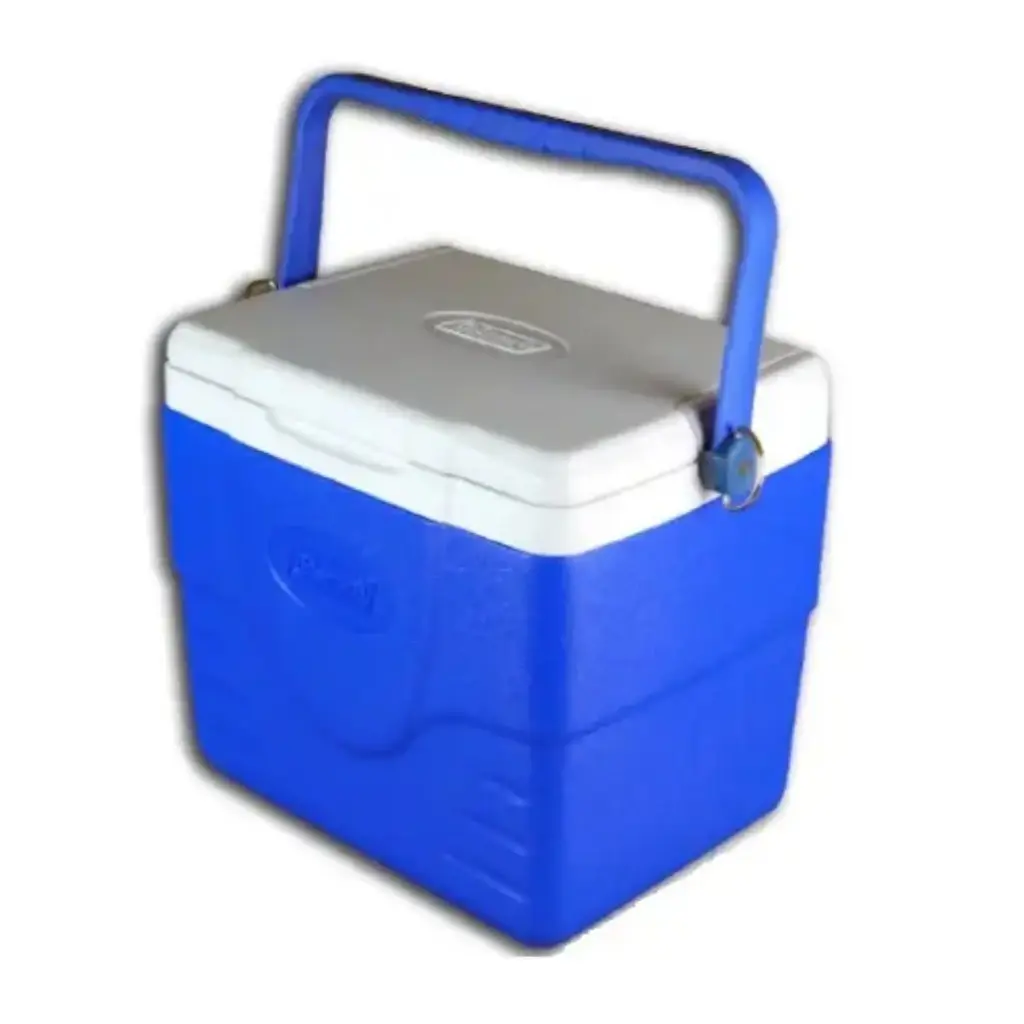 Termo Hielera para Vacunas de 9 Qt. con correa y botellas refrigerantes (no incluye canastilla)