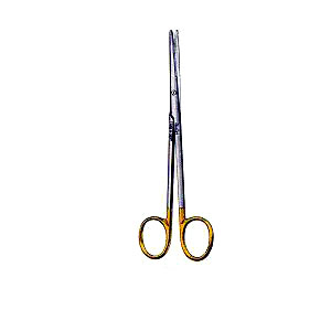 Tijera Metzenbaum recta 5-3/4" (14.5 cm), carburo de tungsteno, diseño delicado, recto, puntas romas.