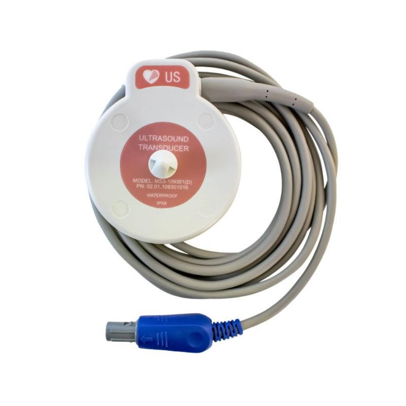 Transductor de 6 pines color rosa (US) para tococardiografo F3