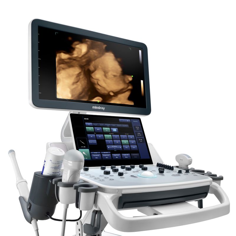 Ultrasonido de gabinete Full HD Monitor 21.5" y pantalla tactil de 13.3" Mod. DC40 con 4 transductores (CONVEX/LIN/ENDO/VOL)
