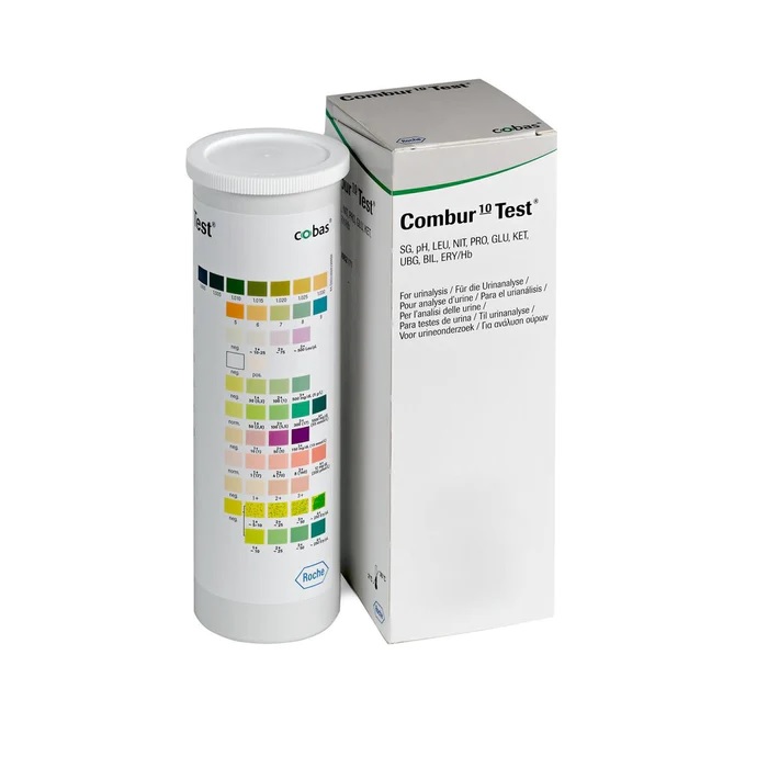 Tiras reactivas para urianalisis Combur test M U 411 visual 100pzs
