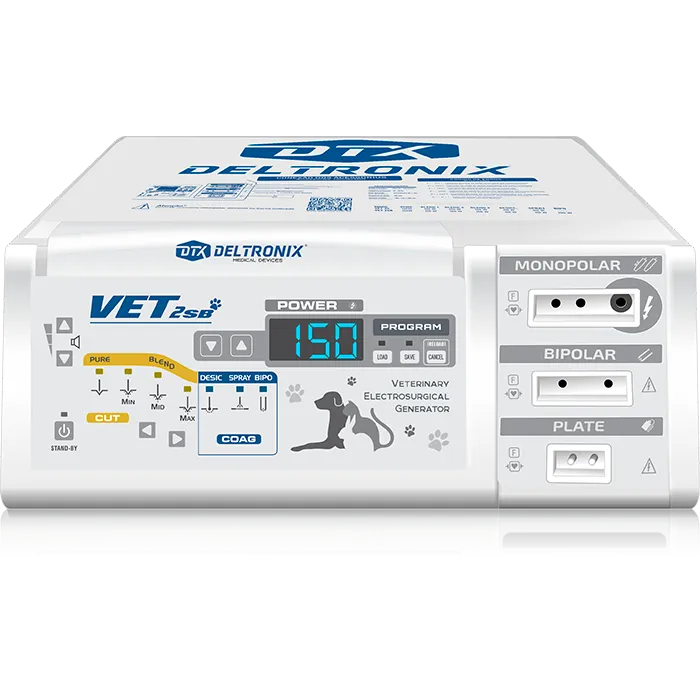 Unidad de Electrocirugia Veterinario de Alta Frecuencia mod. VET2SB 150 W con Funcion Bipolar