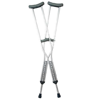 Muleta Axilar de Aluminio Mediana (Par)