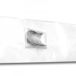 Aguja 1/2 circulo paquete de 12 piezas #15 (6x13mm) ojo automático