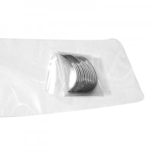 Aguja 3/8 de circulo paquete de 12 piezas #15 (7x17mm) ojo automático 