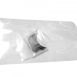 Aguja 3/8 de circulo paquete de 12 piezas #17 (7x14mm) ojo automático 