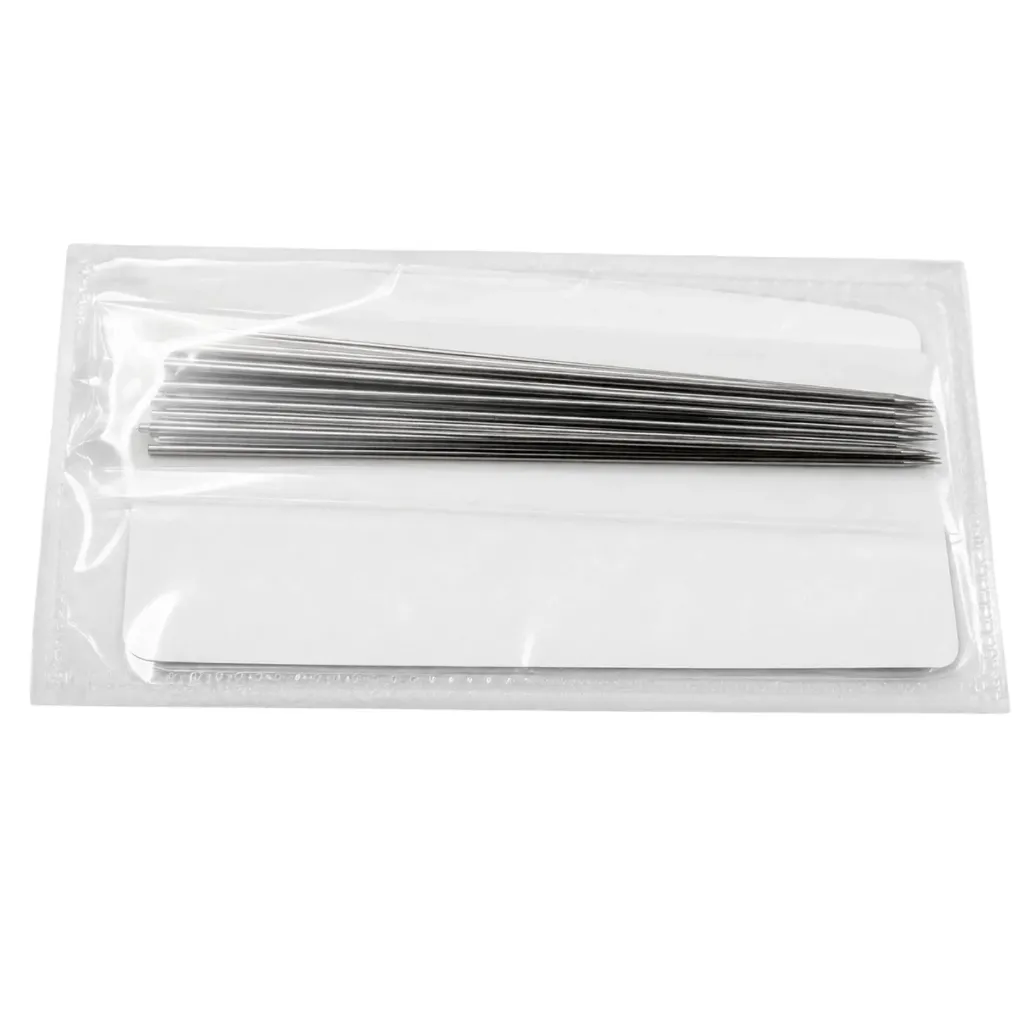 Aguja recta paquete de 12 piezas (8x75)