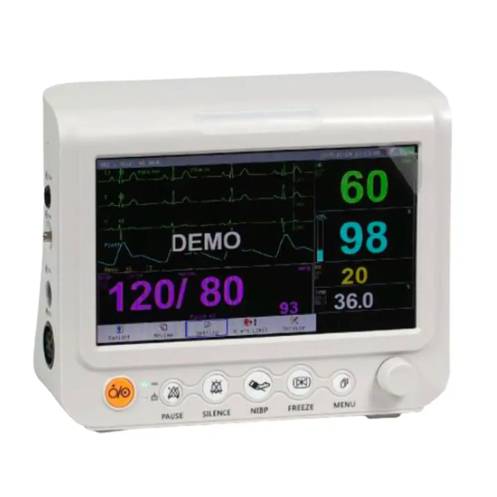 Monitor para paciente de signos vitales de 7" mod. Balam IV con ECG, SPO2, Temp y NIBP