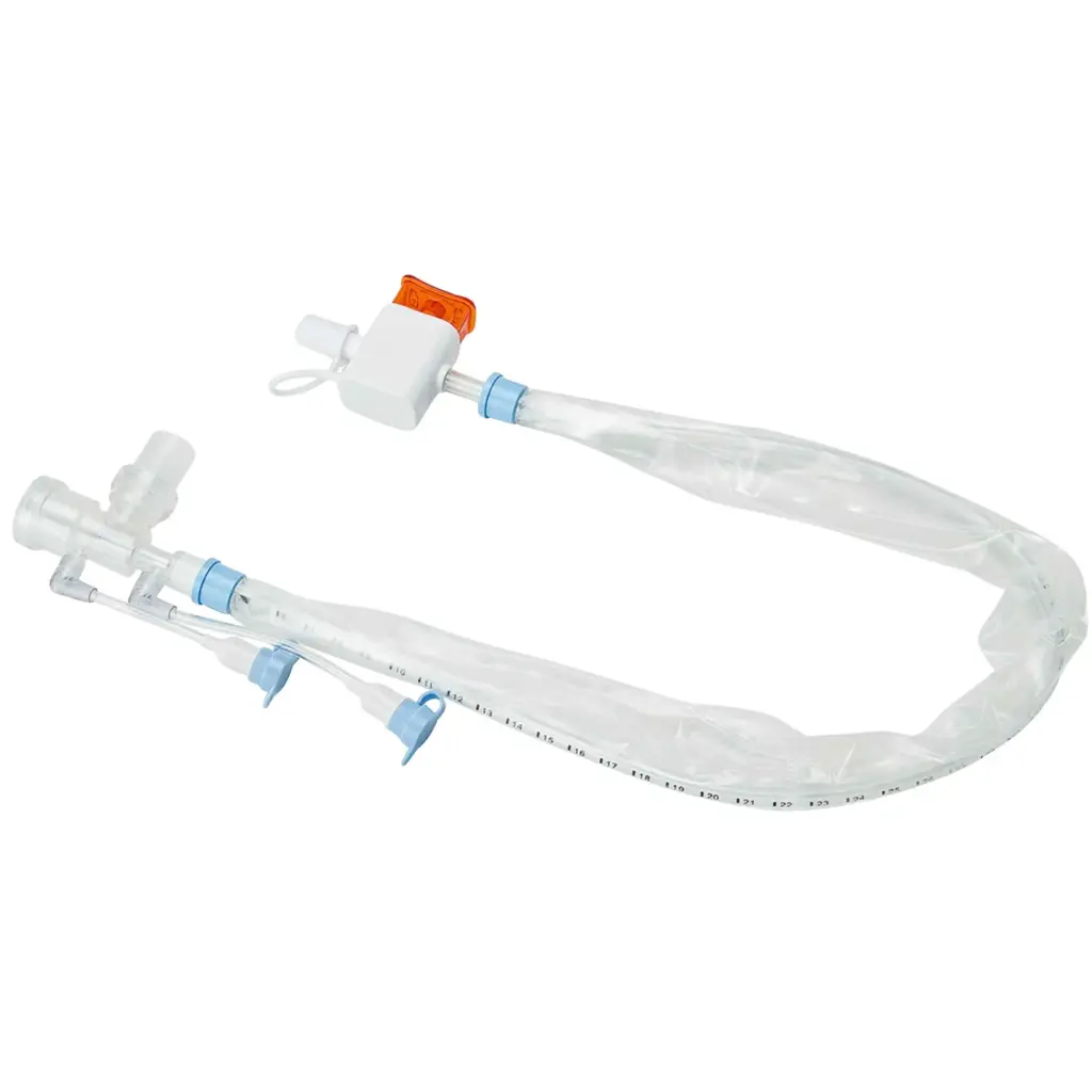 Sistema de succion cerrado para tubo endotraqueal con puerto para mdi y de irrigacion adulto de 16 FR x 54 cm de largo