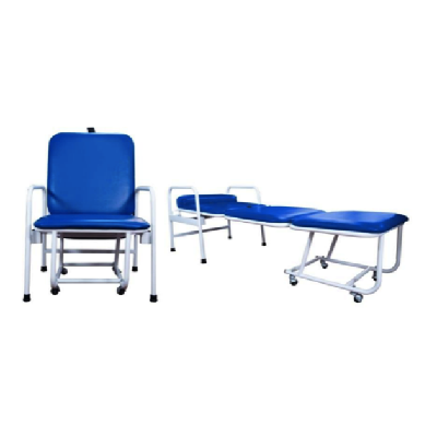 Silla cama plegable hospitalaria de tubo redondo