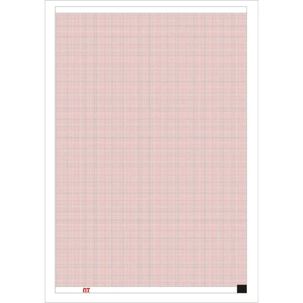 Papel para ECG en Z de 21 x 14cm x 20m para ZGN-90 caja c/20 paq. c/142 hojas