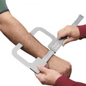 Antropometro de aluminio chico con rango de 180 mm