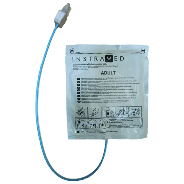 Parche adhesivo para desfibrilador Instramed tamaño adulto >25kg