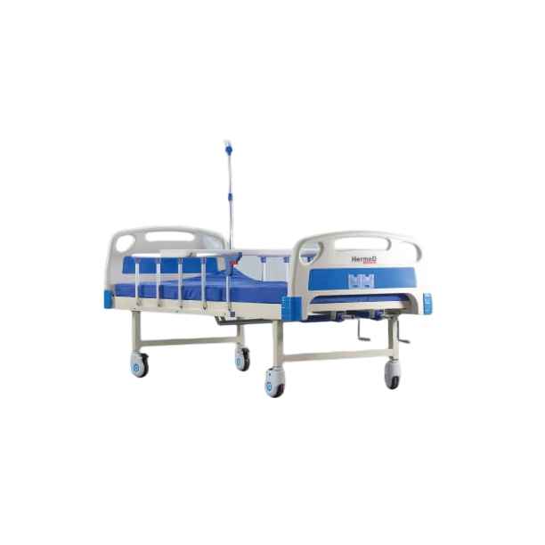 Cama para hospital manual de 2 manivelas 