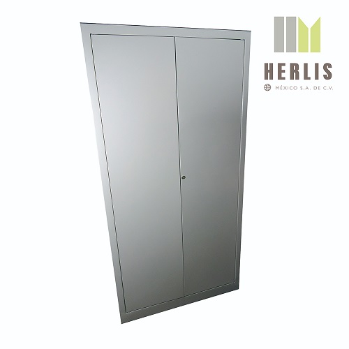 Gabinete universal estructura de lámina de acero lateral respaldo y 4 entrepaños de 76.5 x 38.5 x 167 cm