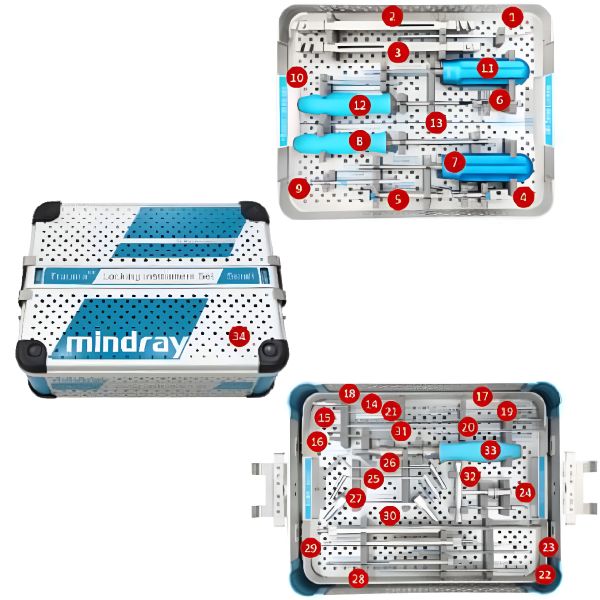 Conjunto de Instrumentos de Bloqueo Pequeño (MR), para Placa de Bloque VA 2.7 Y Sistema de Fragmentos Pequeños