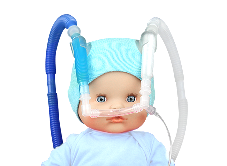 Gorro neonatal de 12 a 22cm para CPAP de burbuja