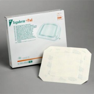 Apósito transparente con almohadilla Tegaderm™+PAD. Medida: 9 x 20cm caja c/25 piezas