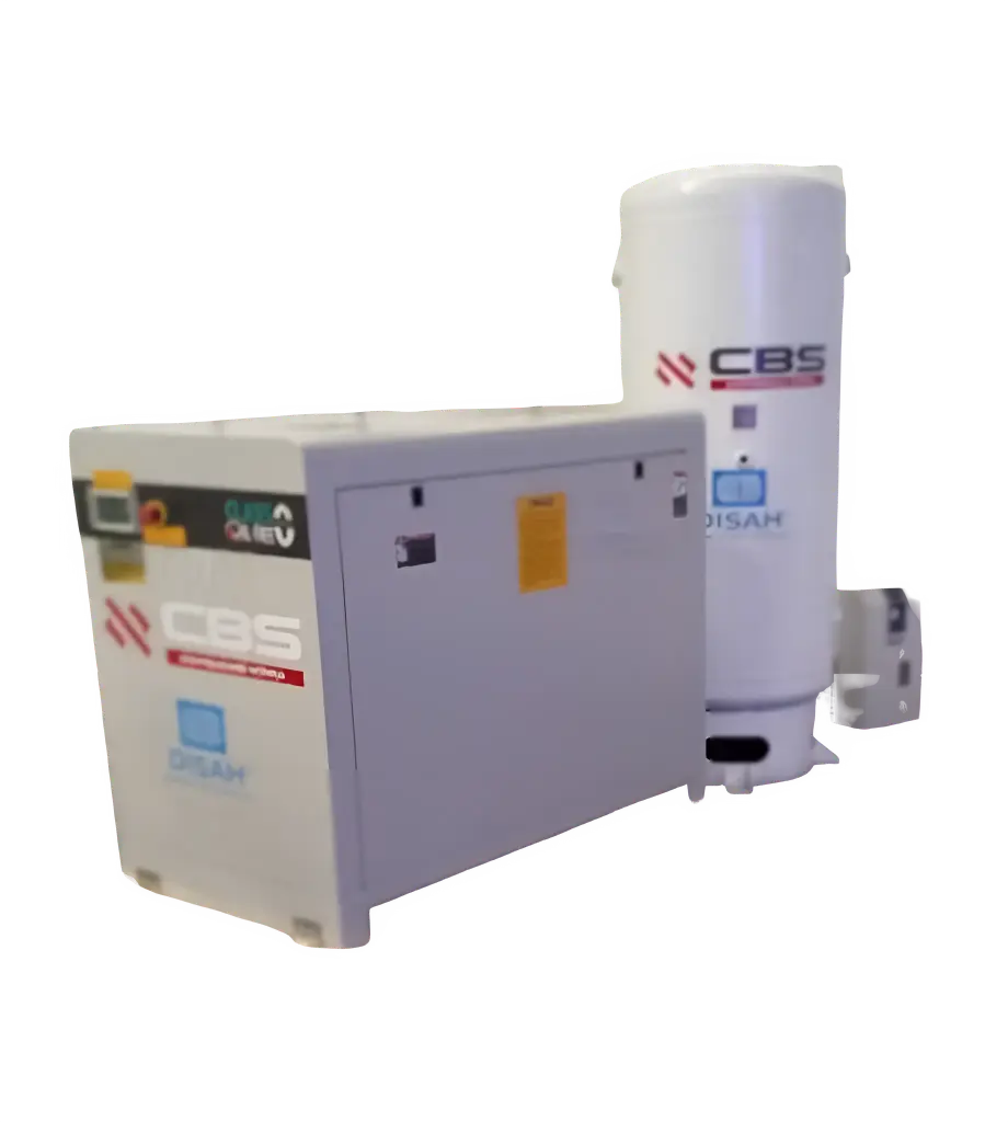Compresor grado medico de 10 hp duplex con dos motores de 5HP marca WEG y  tanque de 500 litros 