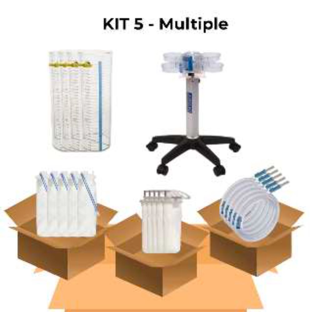 Kit de carro ajustable de aluminio para canister de 3000 ml con accesorios