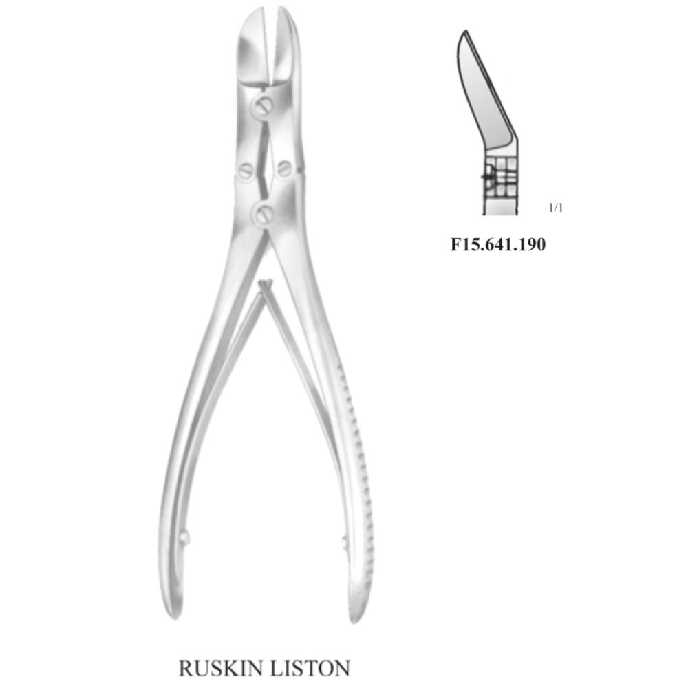 Cizalla Ruskin Liston Curva 22 cms Hi-Premium Acero Aleman