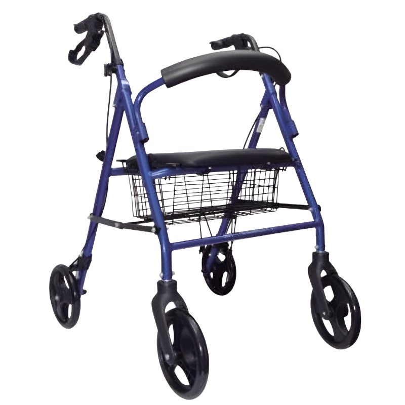 Andadera Rollator de Aluminio con Canastilla