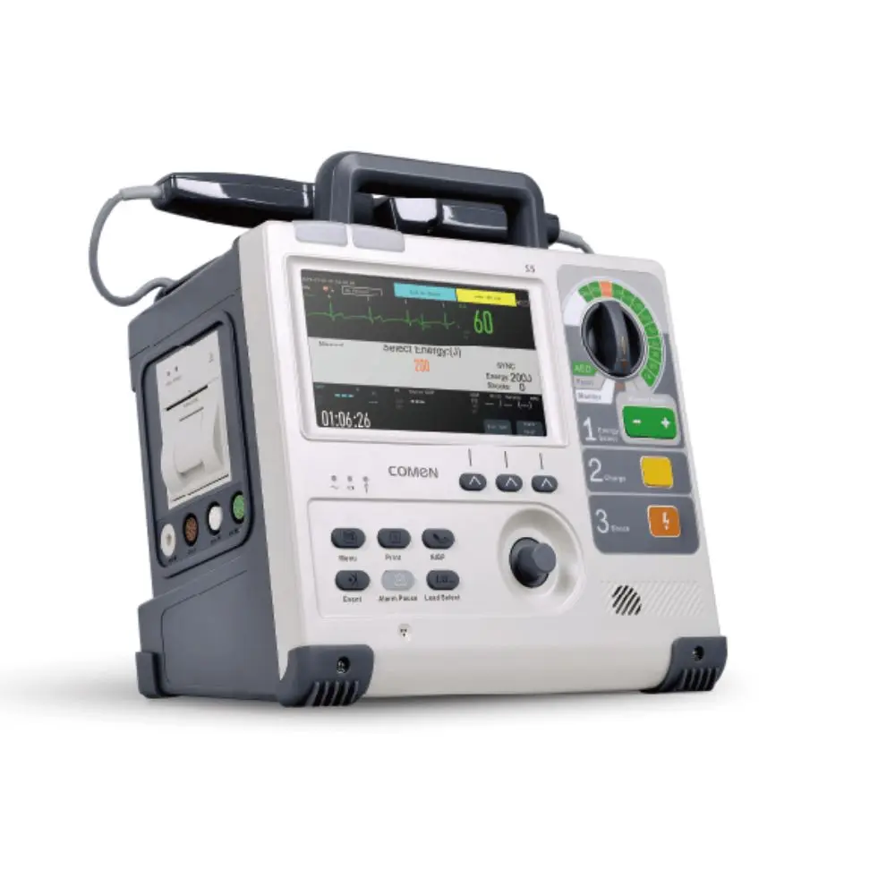 Desfibrilador Monitor de 7" Mod. S5 basico con ECG, DEA y deteccion de Marcapasos