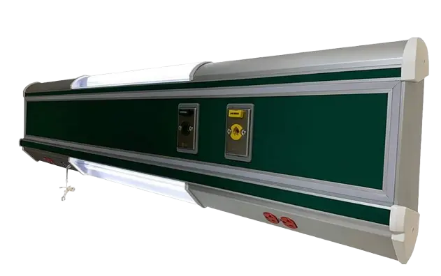 Cabecero horizontal para pacientes 1.20m 2 tomas+riel+iluminacion Mod. Horizon III 
