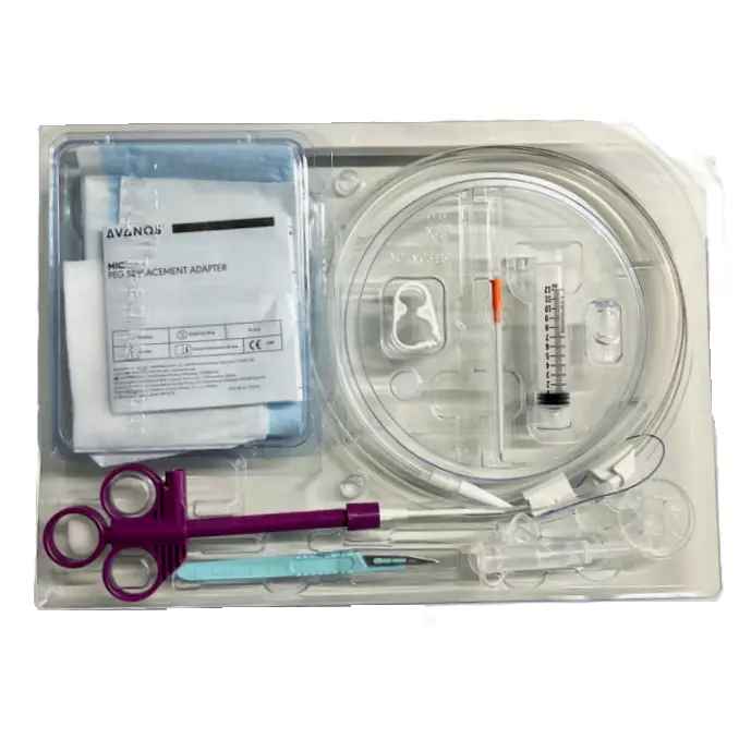 Kit de sonda de alimentación para gastrostomía endoscópica percutánea 24 FR (PEG PULL) 