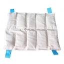Compresa húmedo caliente medida de 60x10cm y rellena de bentonita 
