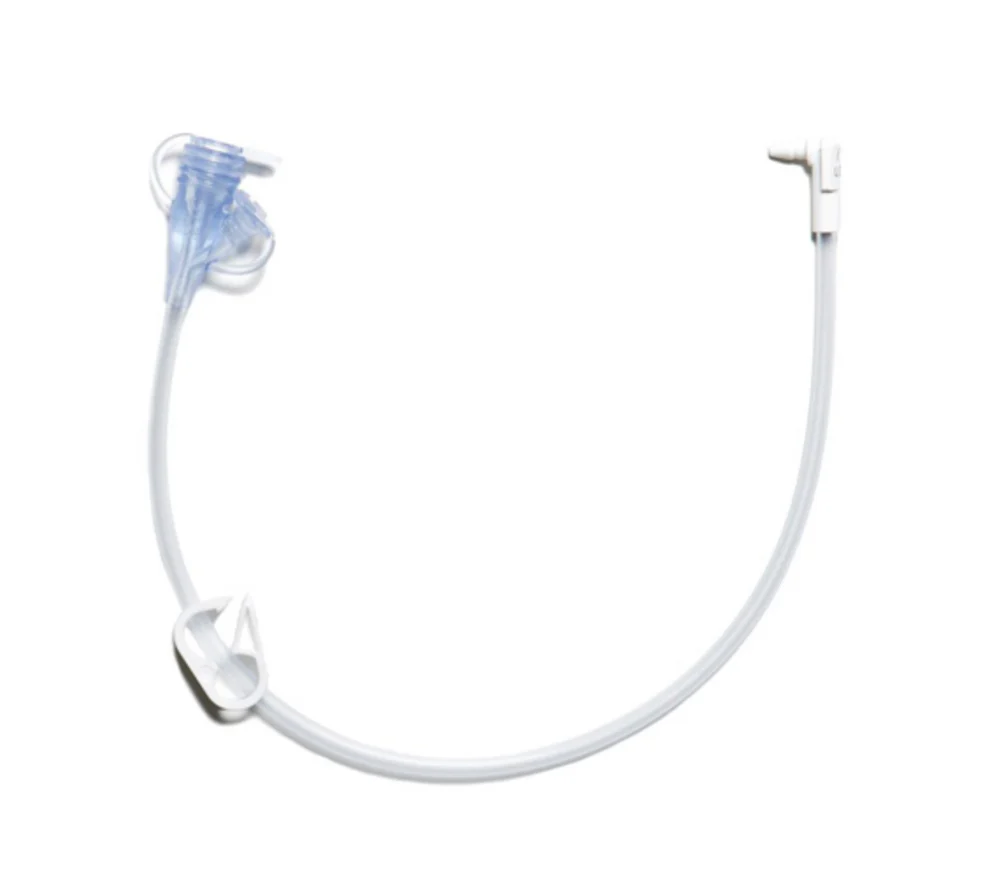 Juego de extensión para alimentación continua MIC-KEY 30 cm con conector angulo recto Secur-Lok