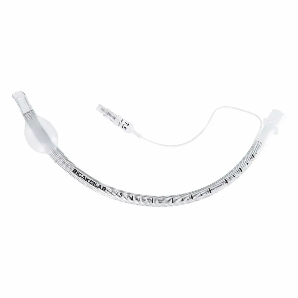 Tubo endotraqueal con globo y alma de acero tipo Murphy