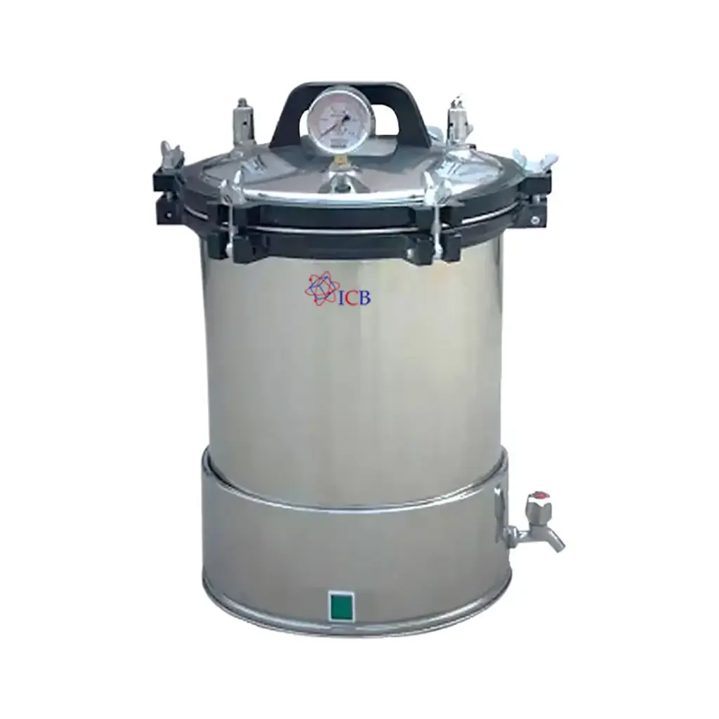 Autoclave vertical de vapor 18 litros en acero inoxidable
