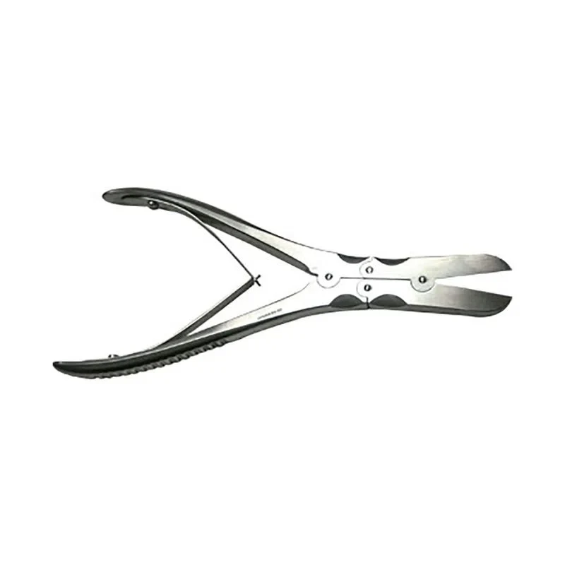 Fórceps Ruskin para cortar huesos angulada 19cm