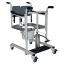 Silla de transferencia hidraúlica de acero soporta máximo 136 kg con mangos frente/atras