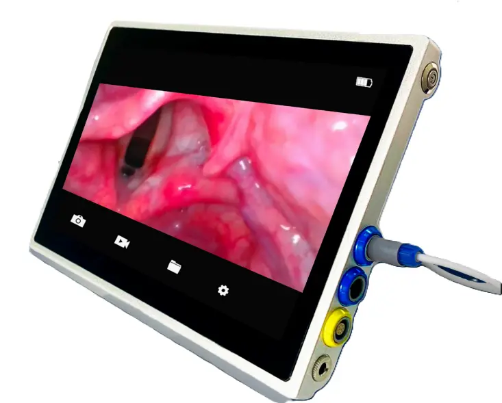 Videolaringoscopio portátil con pantalla de 10.1" y maletín rígido de traslado Mod. ADVANCED DUO 