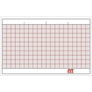 Papel para ECG  Rollo de 6cm x 30m graficado en rojo para Cardioline Delta-1 paq. c/10 rollos