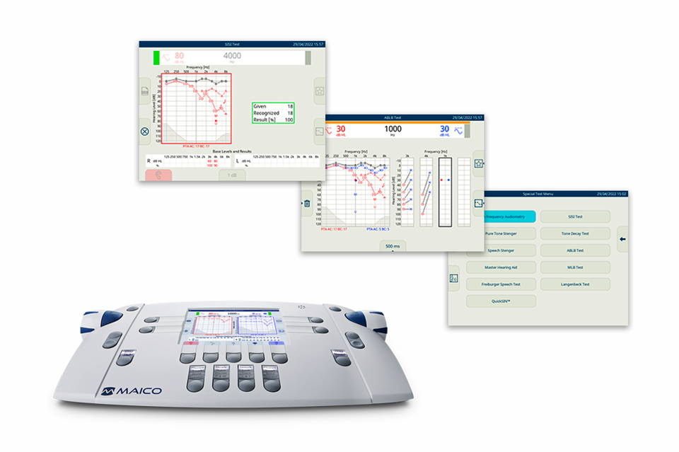 Audiometro de Diagnostico Portatil de 2 canales mod. MA 42 con Software