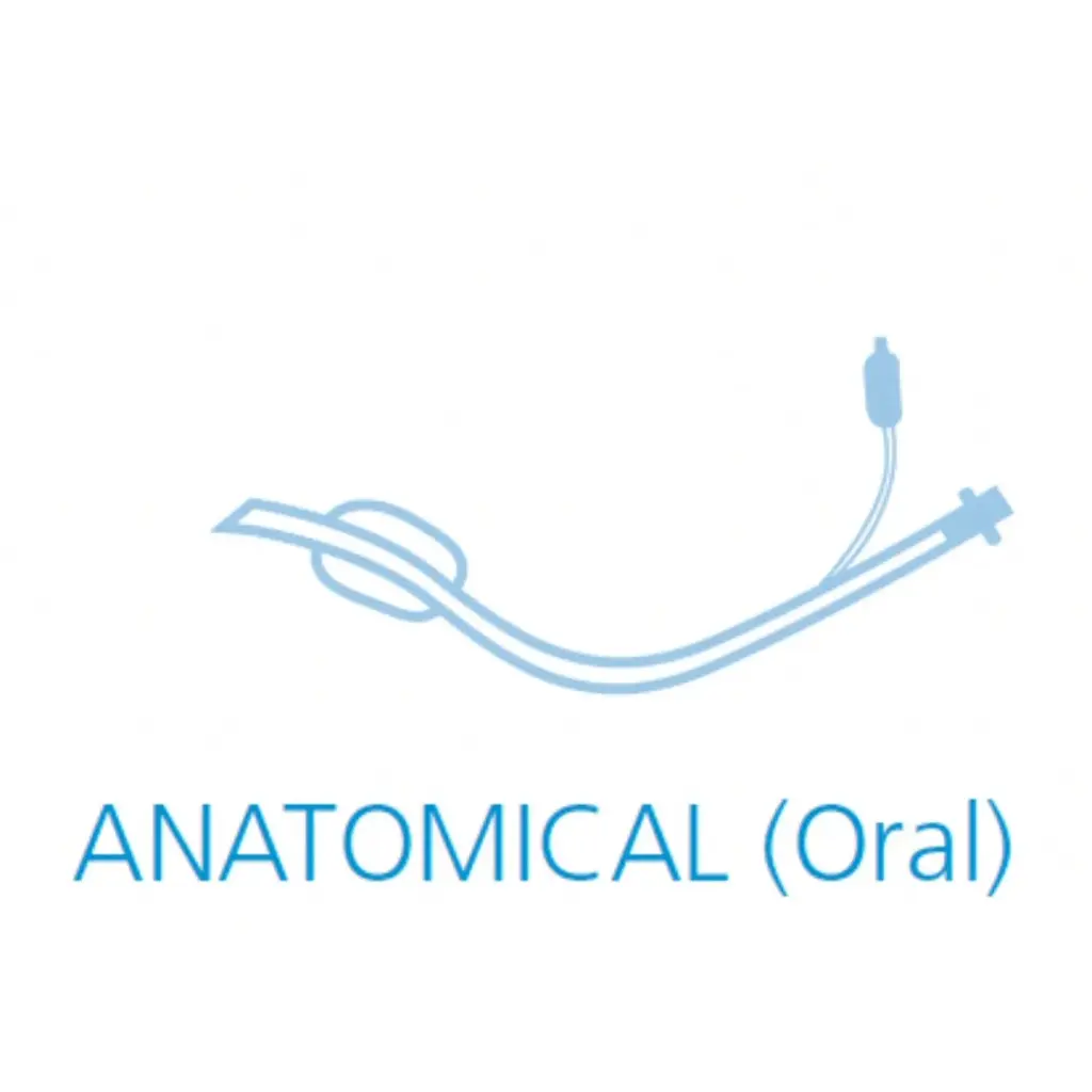 Tubo endotraqueal con globo oral anatomico paq. c/10