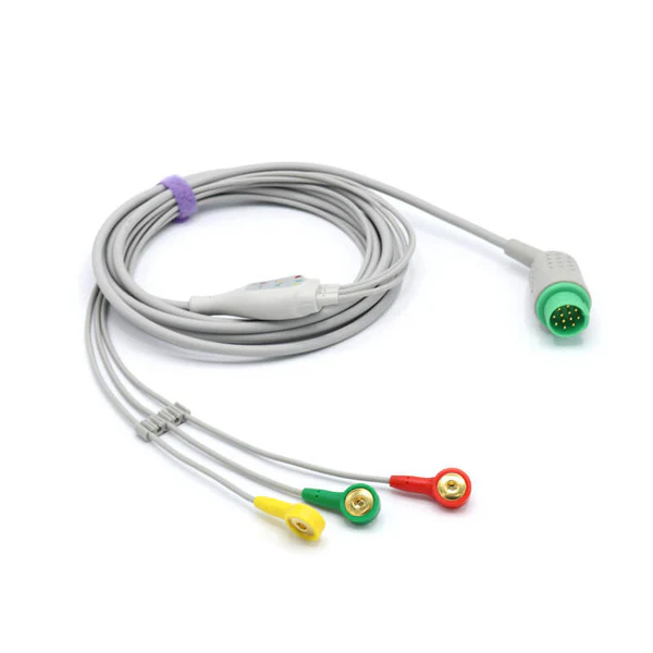 FL-Cable de ECG para paciente, tipo 3 y 4 de 3 derivaciones