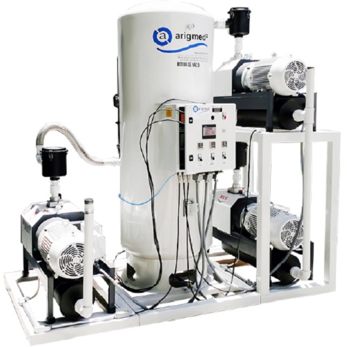 Sistema de vacio Medico Libre de aceite tecnologia de garra apto 5HP para WAGD DUPLEX 24.55 SCFM Mod. SIRELLA SLR150 