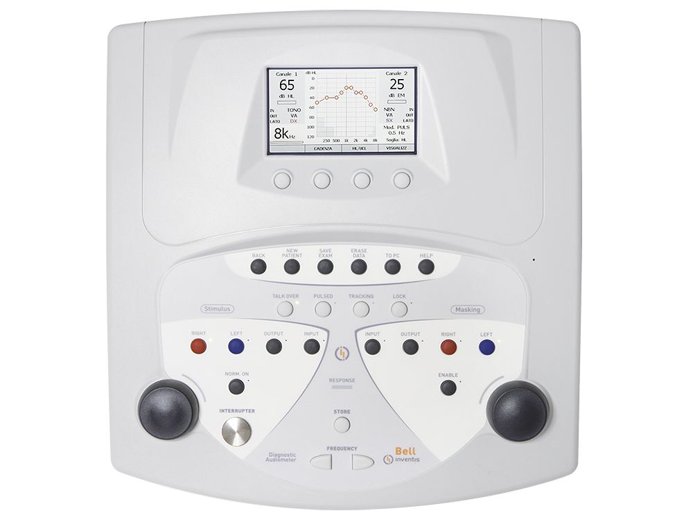 Audiometro mod. BELL PLUS de Via Aerea y Osea