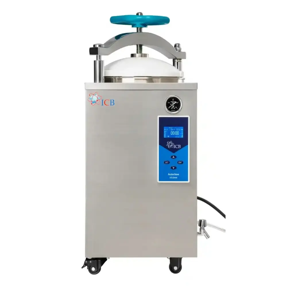 Autoclave vertical semiautomático de 50 lts 