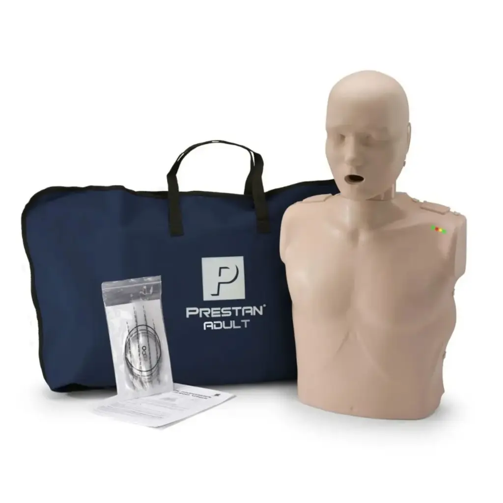 Maniqui de RCP adulto Prestan profesional con retroalimentacion Serie 2000 Piel Clara 4 Pack