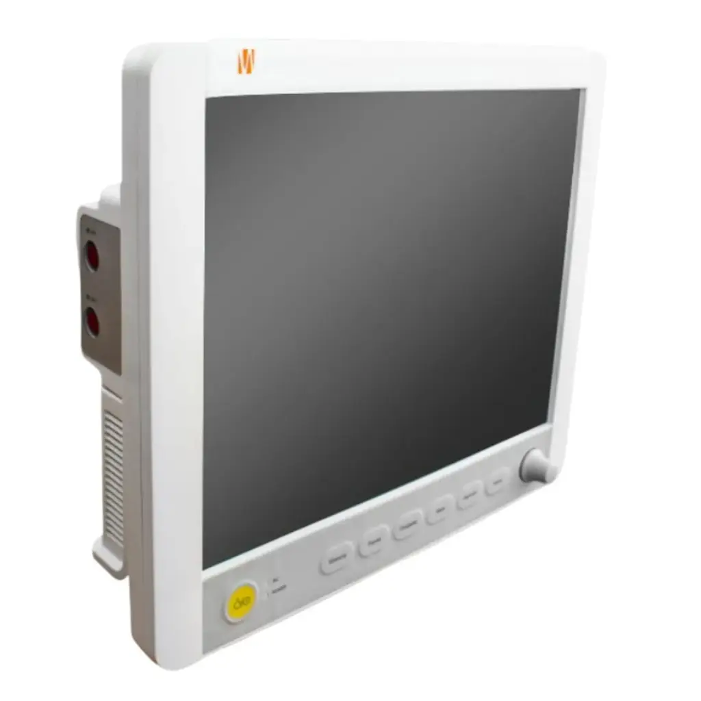 Monitor signos vitales con pedestal rodable, 3 parametros y accesorios adulto Mod. Zafiro E Series 
