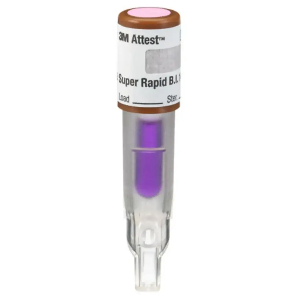 Indicador biológico para vapor súper rápido 3M™ Attest™ caja c/50pzas