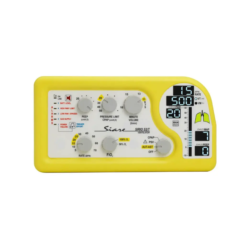 Ventilador de traslado adulto SIRIO S2T para MRI resonancia magnetica